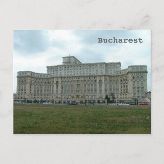 Postal Parlamento rumano (Anverso)