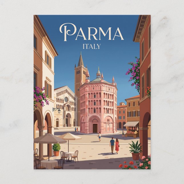 Postal Parma Italia (Anverso)