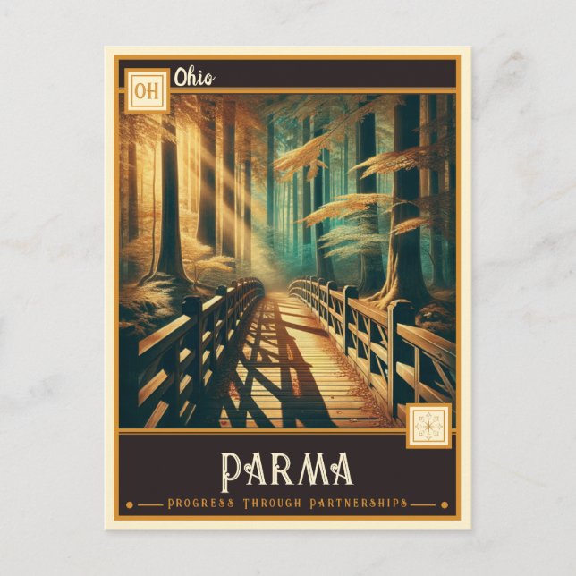Postal Parma, Ohio | Vintage (Anverso)