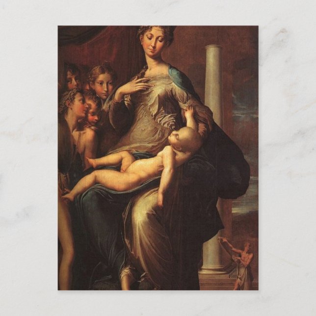Postal Parmigianino Madonna mit langen Hals Madonna w (Anverso)