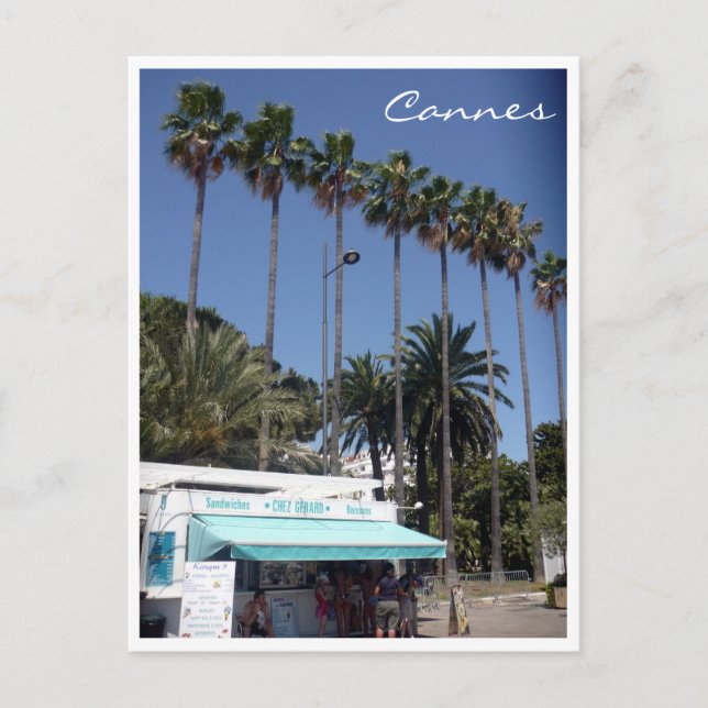 Postal paro de palmas cannes (Anverso)