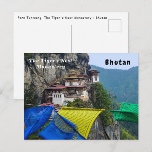Postal Paro Taktsang: El Monasterio del Nido del Tigre -