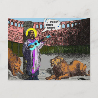 Postal Parodia de Ukulele: Adén de leones