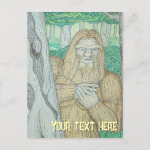 Postal Parodia del meme de Bigfoot