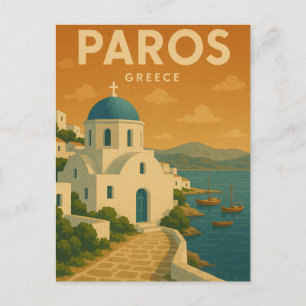 Postal Paros Greece Dreamy