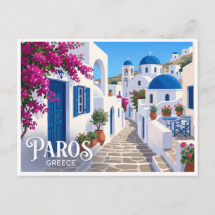 Postal Paros Pueblo Antiguo Grecia