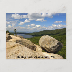 Postal Parque Acadia de la Roca de la Burbuja, ME