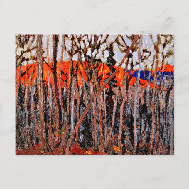 Postal Parque Algonquin, pintura de Tom Thomson (Anverso)