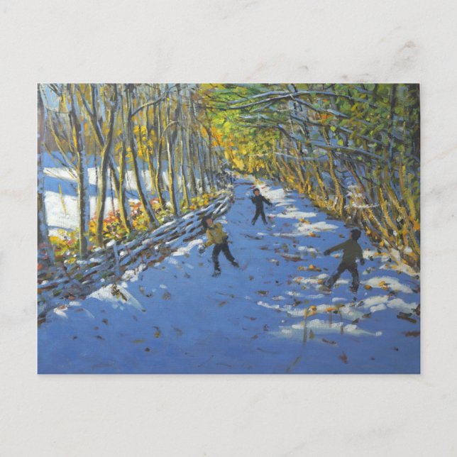 Postal Parque Allestree de los árboles amarillos 2012 (Anverso)