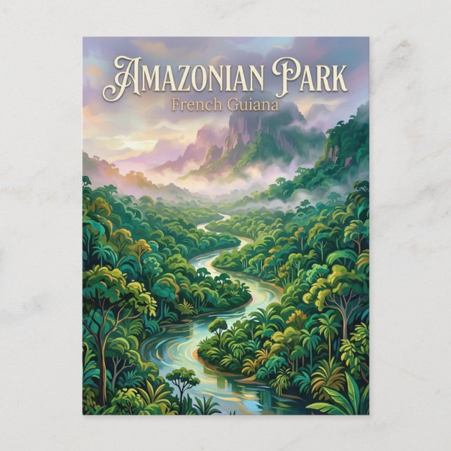 Postal Parque Amazónico de Guayana Guayana Francesa (Anverso)