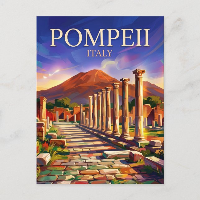 Postal Parque Arqueológico de Pompeya Italia (Anverso)