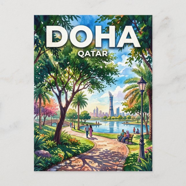 Postal Parque Aspire Qatar (Anverso)