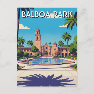 Postal Parque Balboa San Diego CA Viajes