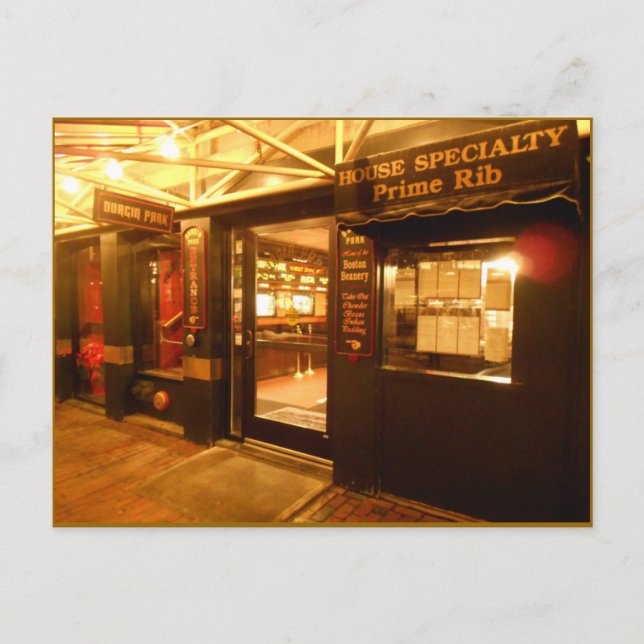 Postal Parque Boston Beanery de Durgin (Anverso)