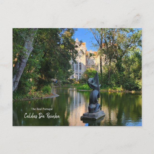 Postal Parque Caldas da Rainha, Portugal  (Anverso)