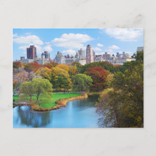 Postal Parque central Manhattan de Nueva York (Anverso)