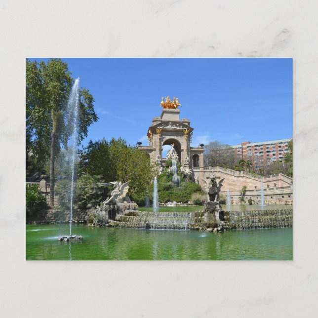 Postal Parque Ciutadella (Anverso)
