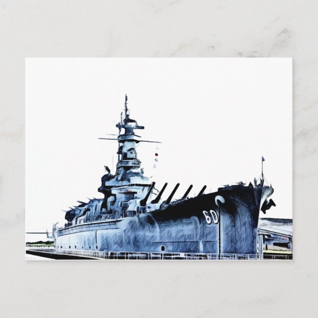 Postal Parque conmemorativo USS Alabama (Anverso)