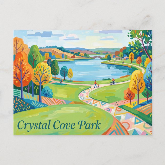 Postal Parque Crystal Cove EE. UU. (Anverso)