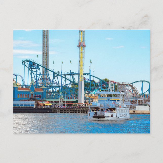 Postal Parque de atracciones Grona Lund, Estocolmo, Sueci (Anverso)