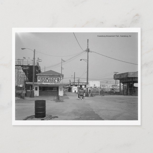 Postal Parque de atracciones Keansburg, Keansburg, NJ (Anverso)