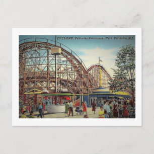 Postal Parque de atracciones Palisades, Fort Lee, NJ Vint