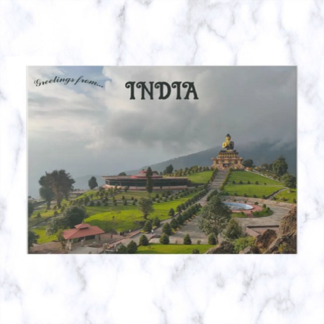 Postal Parque de Buda Ravangla Sikkim India (Subido por el creador)