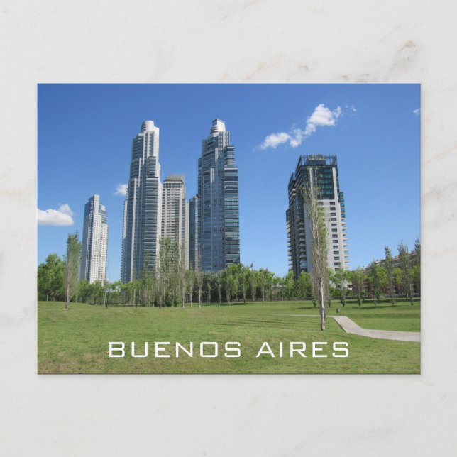 Postal parque de buenos aires (Anverso)