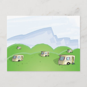 Postal parque de caravanas