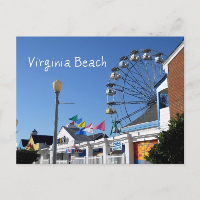 Postal Parque de diversiones Virginia Beach (Anverso)