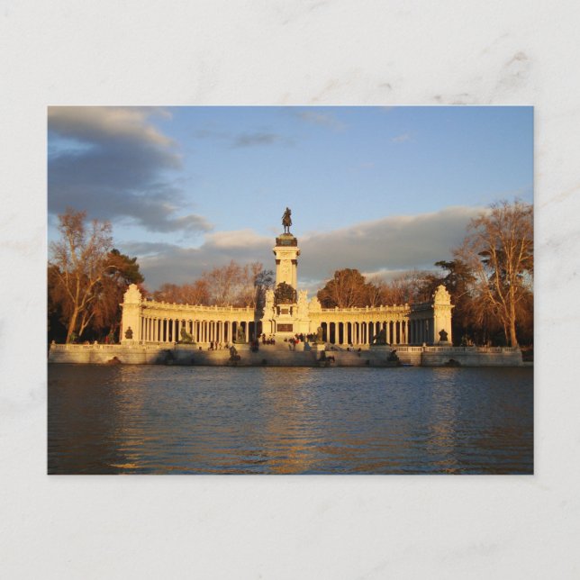 Postal Parque de El Retiro, Madrid, España (Anverso)