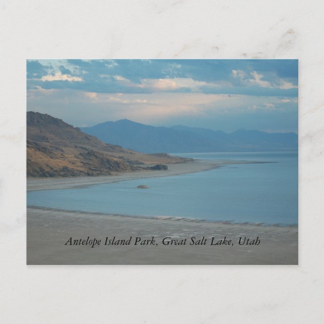 Postal Parque de la isla del antílope, Great Salt Lake… (Anverso)