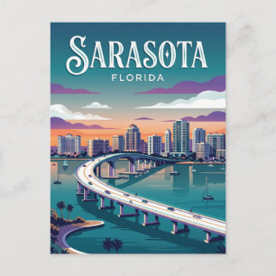 Postal Parque de la ribera de la bahía de Sarasota EE. UU