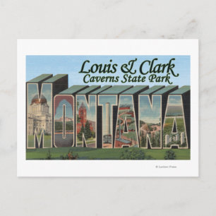 Postal Parque de las Cavernas Louis & Clark, Montana