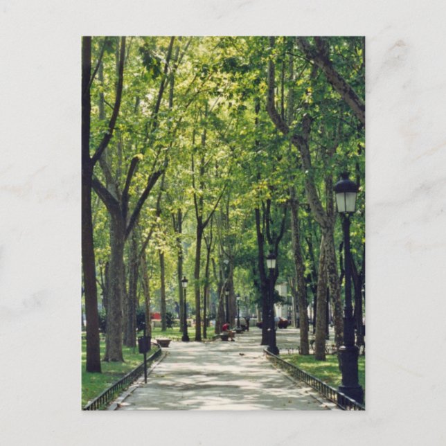 Postal Parque de Madrid (Anverso)