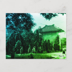 Postal Parque de mártires de Cantón China Vintage