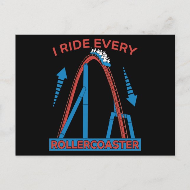 Postal Parque de Montaña Rusa Parque de Diversiones Regal (Anverso)