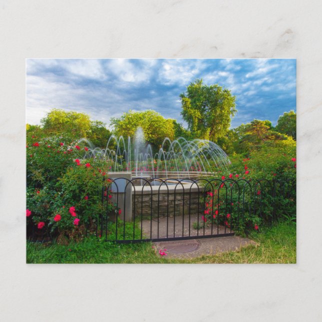 Postal Parque de Rosas, Columbus, Ohio (Anverso)