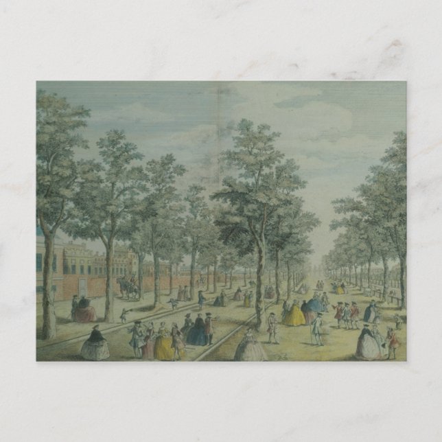 Postal Parque de St. James cerca del Yard Stable, 1750 (Anverso)
