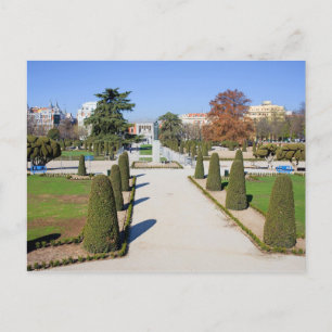 Postal Parque del Buen Retiro en Madrid