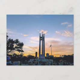 Postal Parque del Círculo Memorial Quezon Sunset Sky en Q