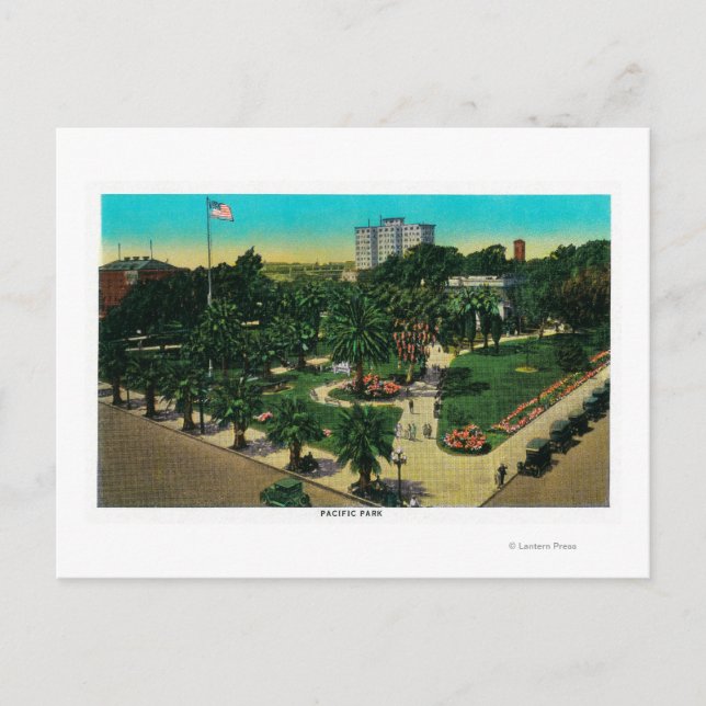 Postal Parque del Pacífico en Long Beach, California (Anverso)