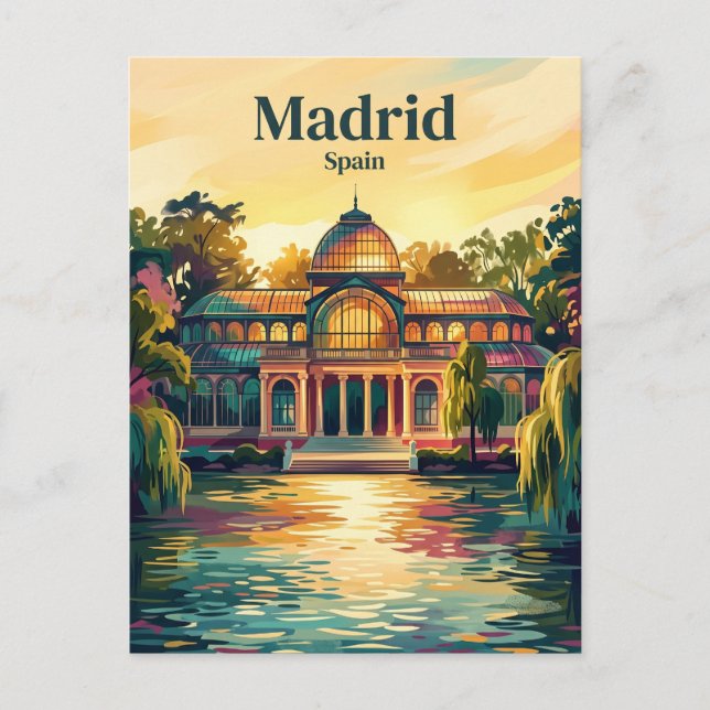 Postal Parque del Retiro España (Anverso)