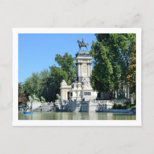 Postal Parque del Retiro, Madrid, España