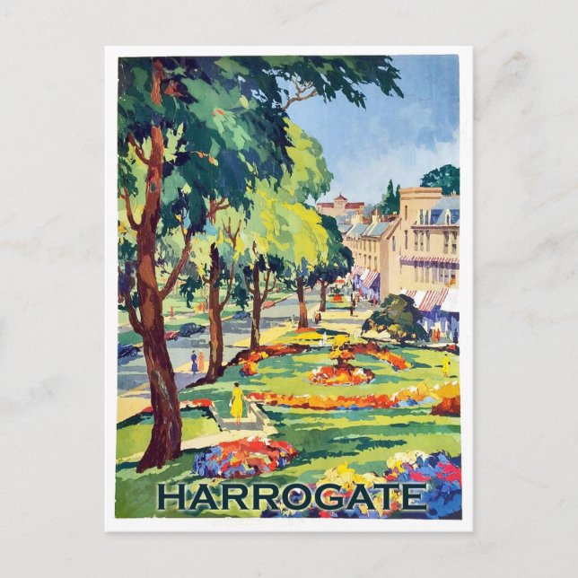 Postal Parque en la ciudad balneario de Harrogate, North  (Anverso)