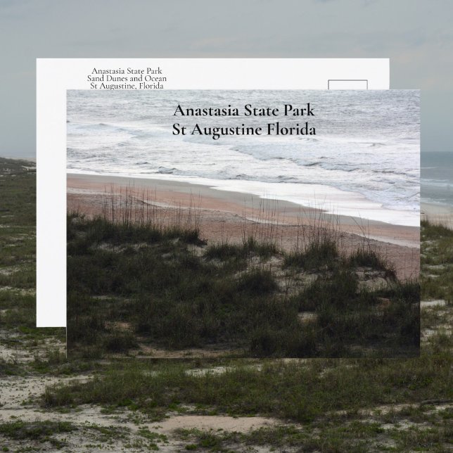 Postal Parque Estatal Anastasia St Augustine Florida Trav (Subido por el creador)