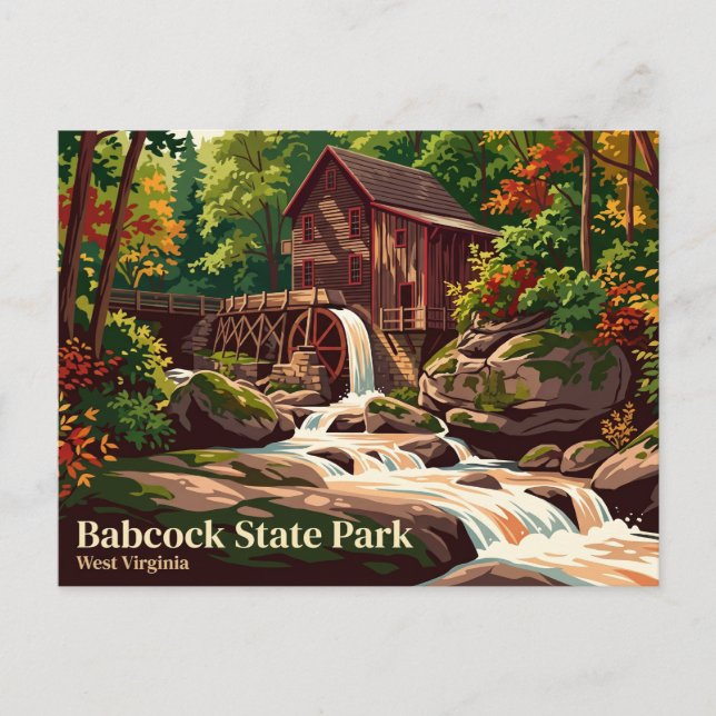 Postal Parque Estatal Babcock EE. UU. (Anverso)