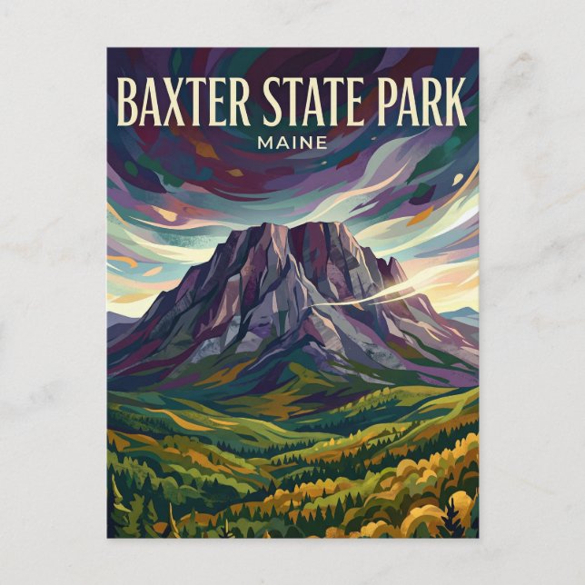 Postal Parque Estatal Baxter EE. UU. (Anverso)