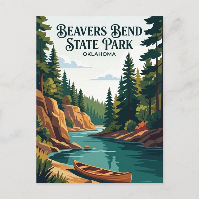 Postal Parque Estatal Beavers Bend EE. UU. (Anverso)