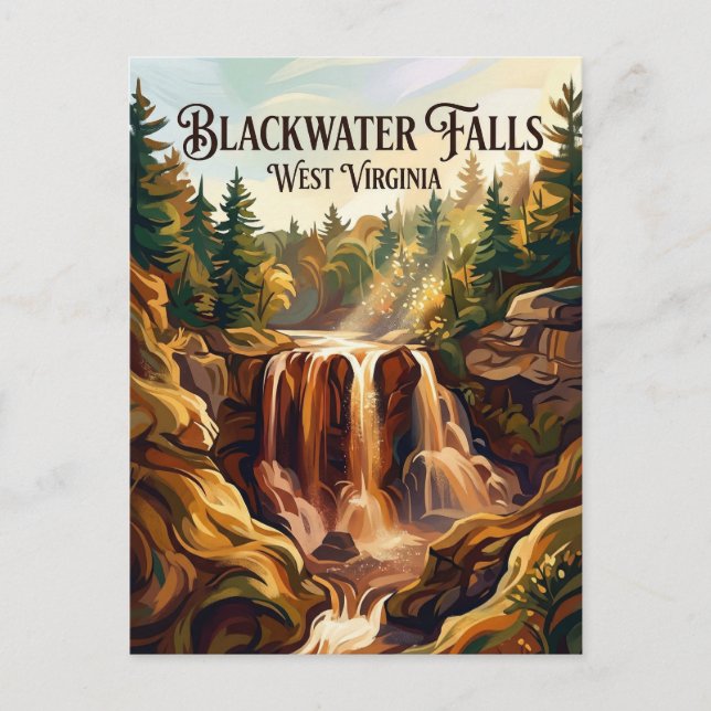 Postal Parque Estatal Blackwater Falls Virginia Occidenta (Anverso)